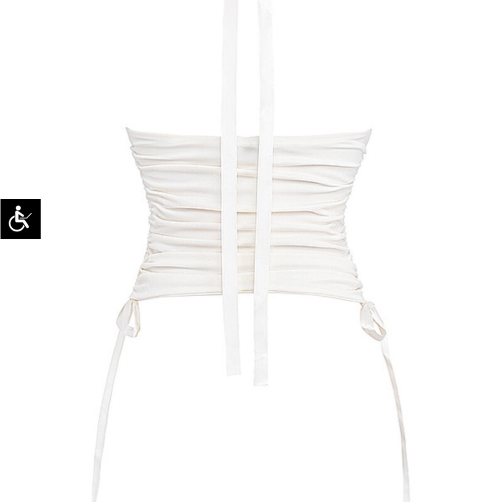 Mistress Rocks White Halter Top - Picture 7 of 8